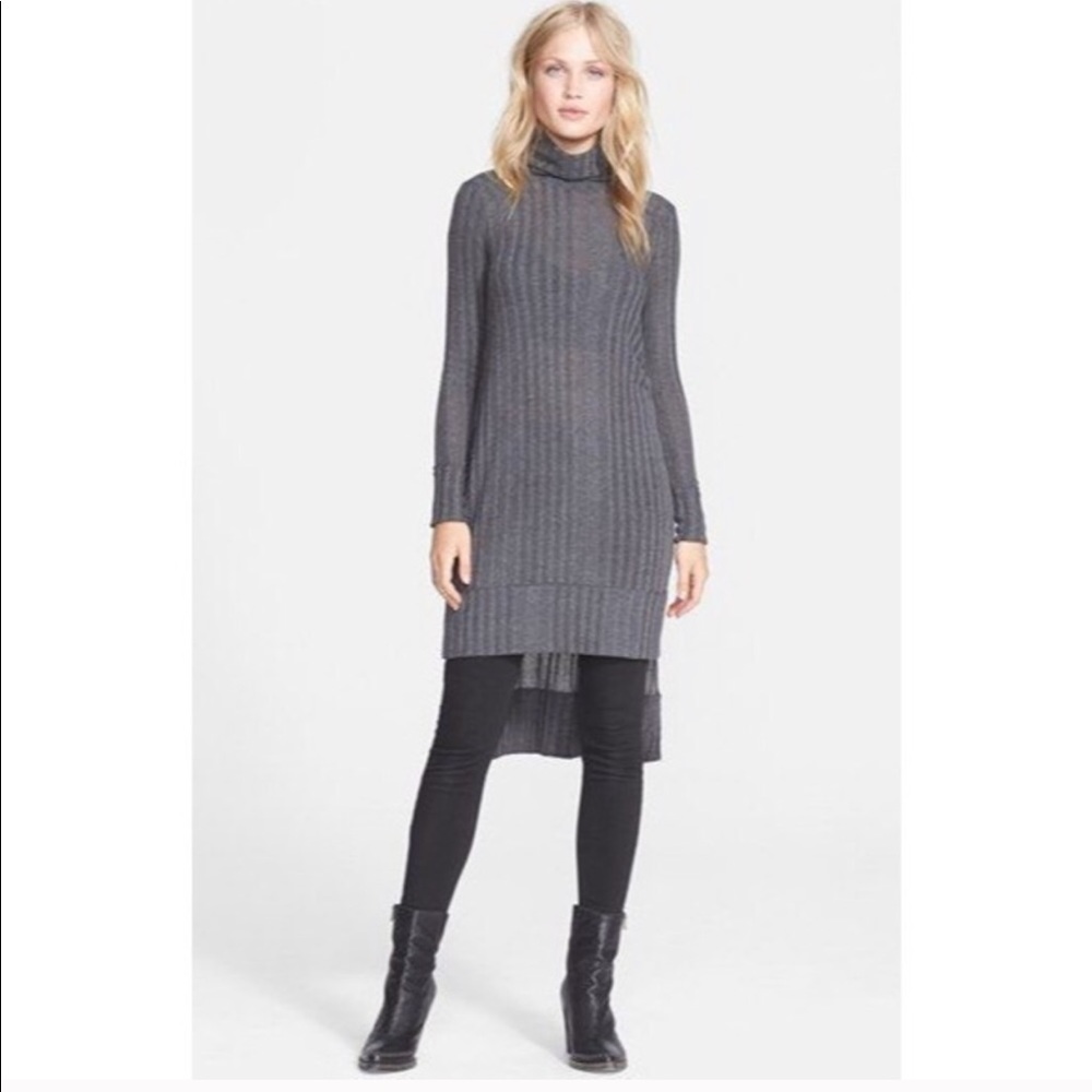 Free People HiLow Gray Sweater Expresso Dress 183